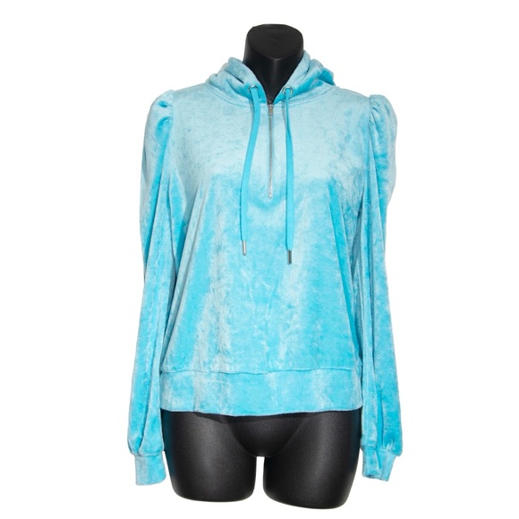 NWT Generation Love Primrose Crushed Velvet Hoodie - Picture 2 of 8